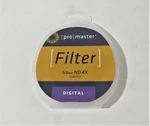 Promaster 62MM Neutral Density 4X Digital Filter (2723). Fixed Price $9.99.