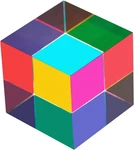 Mixing Colour Cube, 60MM (2.36 Inch) Acrylic Color Prism Cmycube For. Fixed Price $27.65.