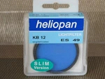 49MM Heliopan KB12 Blue Filter Slim New #49-FN2. Fixed Price $13.95.
