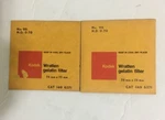 Lot Of 2 Kodak Wratten Gelatin Filter 75MM X N.d. 0.70 149 6371 Nos. Fixed Price $22.95.