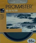 Promaster 55MM Nd 2X Filter Japan. Fixed Price $18.00.