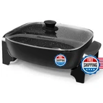 Elite Gourmet EG-6203X 16"X13" 10.5QT Electric Skillet Non-stick Marble Coating. Fixed Price $86.79.