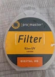 Promaster 62MM Digital Hd Uv Lens Precision Optical Filter Made In Japan. Fixed Price $19.99.