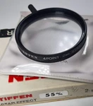 Tiffen STAR-4 4PT Effect Glass Lens Filter Genuine E-55. Fixed Price $17.99.