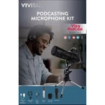 Vivitar Vlog Podcast Microphone Kit With Stand & Cable (VIVMIC826) - Ln. Fixed Price $14.52.