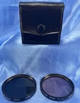 Zykkor 49MM Tinted Neutral Density Camera Filters ND4X & Fl-d With Case. Fixed Price $9.95.