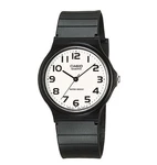 Casio MQ24-7B2, Classic Analog Watch, Black Resin, White Dial, Water Resistant. Fixed Price $25.75.