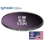 New Freewell 67MM Neutral Density ND64 (6 F-stops) Camera Lens Filter. Fixed Price $54.99.