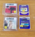 Lot Of 4 New Cokin Creative Filter System And Hoya Cir-polarizing & Uv(o). Fixed Price $22.49.