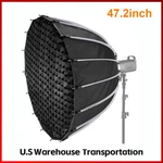 Triopo 47.2INCH/120CM Parabolic Softbox Quick Set Up With Diffusers/honeycomb. Fixed Price $79.89.