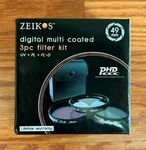 Zeikos 49MM Filter Uv + Pl-d Kit And Leather Case Dslr ZE-FLK49. Fixed Price $13.00.