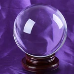 Longwin 200MM Clear Crystal Ball Meditation Glass Sphere Photo Prop Free Stand. Fixed Price $104.99.