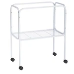 Ph Prevue Cage Stand White 26X14X31.75IN Model 447 New Flight Bird Casters. Fixed Price $47.98.