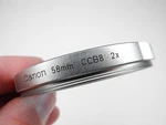 Canon Vintage Chrome 58MM CCB8 2X Blue Camera Lens Filter Made Japan. Fixed Price $19.99.
