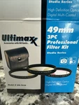 New Ultimaxx 49MM 3PC Professional Lens Kit For Canon Nikon Sony Pentax Camera *. Fixed Price $5.60.