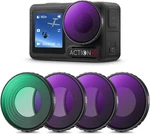 Nd Filter Kit Compatible With Dji Action 5 Pro/osmo Actioin 4, 4PACK Cpl. Fixed Price $45.99.