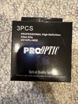 New : Prooptic 67MM Digital Essentials Filter Kit (uv + Cpl ND2). Fixed Price $19.95.