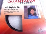 Mc Skyligth Glass Lens Filter Japan Quantaray SL-1A Muti-coated. Fixed Price $16.99.
