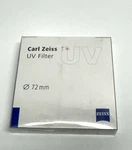 Factory Sealed Carl Zeiss T* Circular Uv Ultraviolet Lens Filter 72MM 1856-324. Fixed Price $129.99.
