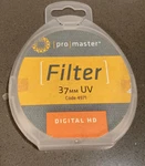 Promaster Digital Hd Uv Filter - 37MM Code 4971 Nice Condition. Fixed Price $13.99.