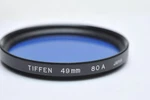 Tiffen 49MM 80A Lens Filter Blue. Fixed Price $18.99.