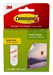 Command Poster Value Pack, 60 Damage-free Strips, White. Fixed Price $11.69.