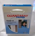 Quantaray 62MM Skylight 1A Photo Video Screw-in Lens Filter. Fixed Price $11.99.