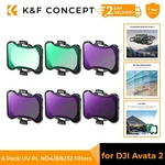 K&f Concept Pack Dji Avata Drone Filters Kit (UV+PL+ND8+ND16+ND32+ND64). Fixed Price $49.99.