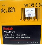 New No. 82A Kodak Wratten Gelatin Filter 75MM X 3 Catalog #1496124. Fixed Price $29.99.