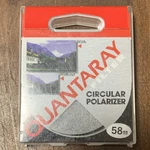 Quantaray 58MM Circular Polarizer Filter 4745 C-pl 24-166-7450 For Camera. Fixed Price $8.50.