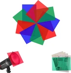 Color Correction Gels Light Filter, 9 Pcs Transparent Overlays Film Plasti. Fixed Price $11.81.