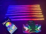 8PCS 6.5FT 2METERS 78" Dream Color Chasing Flow Series Led Strobe Flash Breath. Fixed Price $319.99.