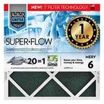 Castle Filters, One-year Hvac Furnace Filter, Merv 6, 20" X 1. Fixed Price $46.00.
