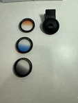 Zomei Phone Lens Kit 3 Gradient Filters + Clip Gc - Grey/blue/orange. Fixed Price $12.00.