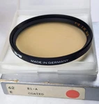 B+w 62MM 81A Color Conversion Coated Lens Filter ES-62 Warming New Old Stock. Fixed Price $39.99.