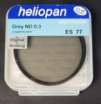 Heliopan Gray Nd Es 77 Coated Filter. Fixed Price $18.00.