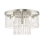 Livex Lighting 51070-91 Elizabeth 6 Brushed Nickel Ceiling Mount. Fixed Price $523.90.