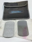 Qty (2) Schneider Optical Flat Translucent Glass Filter 3.6"L X 1.8"W 6/32". Fixed Price $199.95.