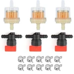 3-PACK 494768 Inline Fuel Filter And Shut Off Valve Replacement Kit With Clamps. Fixed Price $12.34.