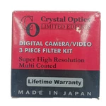 Crystal Optics 72MM Digital Camera/video 3-PIECE Filter Kit Limited Edition Nos. Fixed Price $14.39.