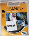 Promaster Skylight Glass Lens Filter Japan E55 E-55 SKY1A SKY-1A. Fixed Price $9.99.