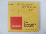 Kodak Color Compensating Filter CC20C 3" X Gelatin Wratten New $9.55. Fixed Price $9.55.