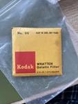 Rare Kodak No. 99 Wratten Gelatin Filter 2 Inch 5.1CM Green. Fixed Price $25.00.