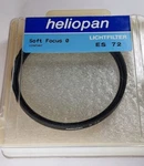 Heliopan Soft Focus Wz-duto Coated Glass Lens Filter ES-72 German. Fixed Price $99.99.