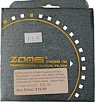 Zomei ND2-400 Filter Porfessional Optical 49 Mm. Fixed Price $19.95.