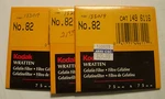 Kodak Wratten Gelatin Filter No 82 3" Or 75MM Square. Fixed Price $11.25.