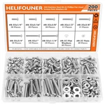 Helifouner 200 Pieces #832 Phillips Pan Head Machine Screws Nuts Washers Asso.... Fixed Price $20.58.