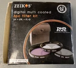 Zeikos ZE-FLK62 62MM Multi-coated 3-PIECE Filter Kit (uv-cpl-fld). Fixed Price $7.99.