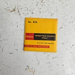 Kodak Wratten No 87A Gelatin Infrared Ir Filter 2X2" 50MM. Fixed Price $74.99.