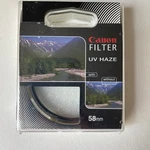 Canon 58MM Uv Haze Filter Lens Case Oem Genuine 7-5801-1. Fixed Price $9.99.